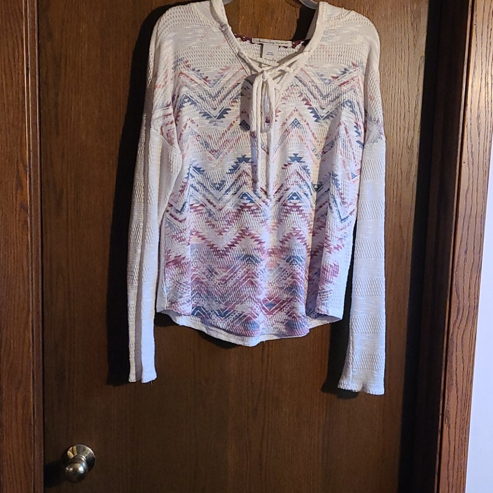Hooded knit top